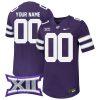 Custom Kansas State Wildcats Football Purple Untouchable Jersey w/ XII Patch - All Stitched