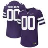 Custom Kansas State Wildcats Football Purple Untouchable Jersey - All Stitched