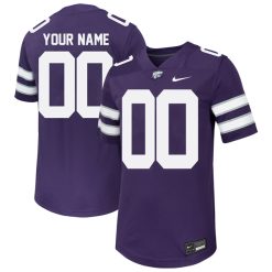 Custom Kansas State Wildcats Football Purple Untouchable Jersey - All Stitched