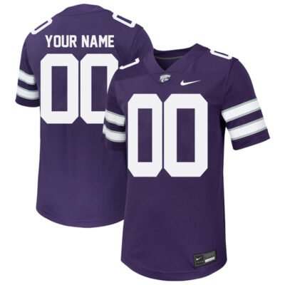 Custom Kansas State Wildcats Football Purple Untouchable Jersey - All Stitched