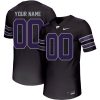 Custom Kansas State Wildcats Football Black Untouchable Jersey - All Stitched