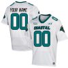Custom Coastal Carolina Chanticleers Football White Away Jersey w/ SBC Patch - All Stitched