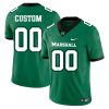 Custom Marshall Thundering Herd Football Green Home Jersey - All Stitched