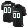 Custom Marshall Thundering Herd Football Black Alternate Jersey - All Stitched
