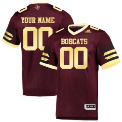 Custom Texas State Bobcats Football Maroon Home Jersey - All Stitched