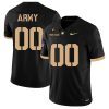 Custom Army Black Knights Football Black Home Jersey w/ AAC Patch - All Stitched