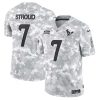 CJ Stroud Houston Texans 2024 Salute To Service Arctic Camo Jersey - All Stitched