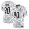 TJ Watt Pittsburgh Steelers 2024 Salute To Service Arctic Camo Jersey - All Stitched
