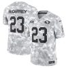 Christian McCaffrey San Francisco 49ers 2024 Salute To Service Arctic Camo Jersey - All Stitched