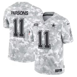 Micah Parsons Dallas Cowboys 2024 Salute To Service Arctic Camo Jersey - All Stitched