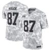 Travis Kelce Kansas City Chiefs 2024 Salute To Service Arctic Camo Jersey - All Stitched