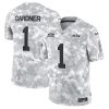 Sauce Gardner New York Jets 2024 Salute To Service Arctic Camo Jersey - All Stitched