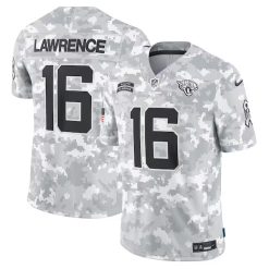 Trevor Lawrence Jacksonville Jaguars 2024 Salute To Service Arctic Camo Jersey - All Stitched