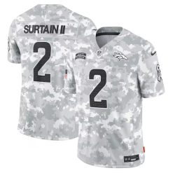 Patrick Surtain II Denver Broncos 2024 Salute To Service Arctic Camo Jersey - All Stitched
