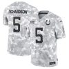 Anthony Richardson Indianapolis Colts 2024 Salute To Service Arctic Camo Jersey - All Stitched
