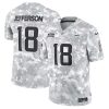 Justin Jefferson Minnesota Vikings 2024 Salute To Service Arctic Camo Jersey - All Stitched