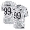Aaron Donald Los Angeles Rams 2024 Salute To Service Arctic Camo Jersey - All Stitched
