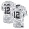 Roger Staubach Dallas Cowboys 2024 Salute To Service Arctic Camo Jersey - All Stitched