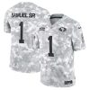 Deebo Samuel Sr San Francisco 49ers 2024 Salute To Service Arctic Camo Jersey - All Stitched