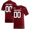 Custom South Alabama Jaguars Football Red Alternate Jersey w/ SBC Patch - All Stitched