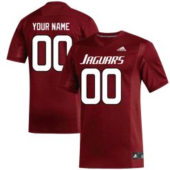 Custom South Alabama Jaguars Football Red Alternate Jersey - All Stitched
