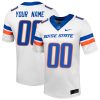 Custom Boise State Broncos Football White Away Jersey - All Stitched