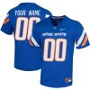 Custom Boise State Broncos Football Royal Untouchable Jersey - All Stitched