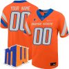 Custom Boise State Broncos Football Orange Untouchable Jersey w/ MWC Patch - All Stitched