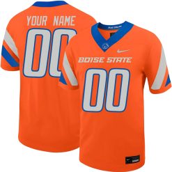 Custom Boise State Broncos Football Orange Untouchable Jersey - All Stitched