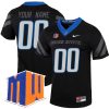 Custom Boise State Broncos Football Black Untouchable Jersey w/ MWC Patch - All Stitched
