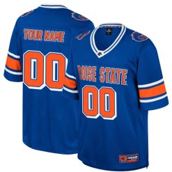 Custom Boise State Broncos Football Royal Colosseum Retro Jersey - All Stitched