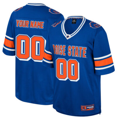 Custom Boise State Broncos Football Royal Colosseum Retro Jersey - All Stitched