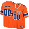 Custom Boise State Broncos Football Orange Colosseum Retro Jersey - All Stitched