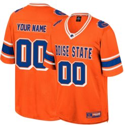 Custom Boise State Broncos Football Orange Colosseum Retro Jersey - All Stitched