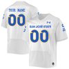 Custom San Jose State Spartans Football White Away Jersey - All Stitched
