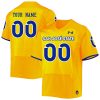 Custom San Jose State Spartans Football Gold Alternate Jersey - All Stitched