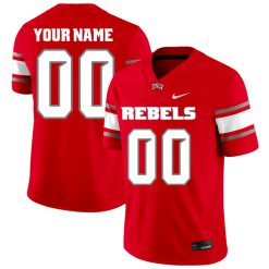 Custom UNLV Rebels Football Red Home Jersey - All Stitched