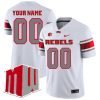 Custom UNLV Rebels Football White Away Jersey w/ MWC Patch - All Stitched
