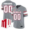 Custom UNLV Rebels Football Grey Alternate Jersey w/ MWC Patch - All Stitched