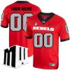 Custom UNLV Rebels Football Red Alternate Jersey w/ MWC Patch - All Stitched