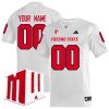 Custom Fresno State Bulldogs Football White Away Jersey w/ WMC Patch - All Stitched