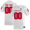 Custom Fresno State Bulldogs Football White Away Jersey - All Stitched