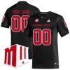 Custom Fresno State Bulldogs Football Black Alternate Jersey w/ WMC Patch - All Stitched