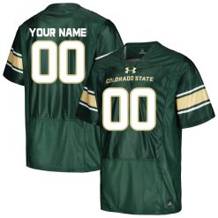 Custom Colorado State Rams Football Green Home Jersey - All Stitched