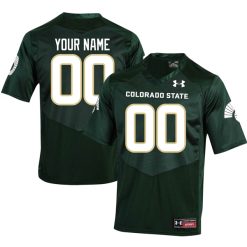 Custom Colorado State Rams Football Green Jersey - All Stitched