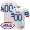 Custom SMU Mustangs Football White Untouchable Jersey w/ ACC Patch - All Stitched