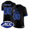 Custom SMU Mustangs Football Black Jersey w/ ACC Patch - All Stitched