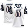 Custom UTSA Roadrunners Football White Game Jersey w/ AAC Patch - All Stitched