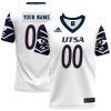 Custom UTSA Roadrunners Football White Game Jersey - All Stitched