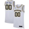 Custom Michigan Wolverines Basketball White Game Jersey - All Stitched
